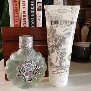 True Religion women's fragrance and shimmer lotion set